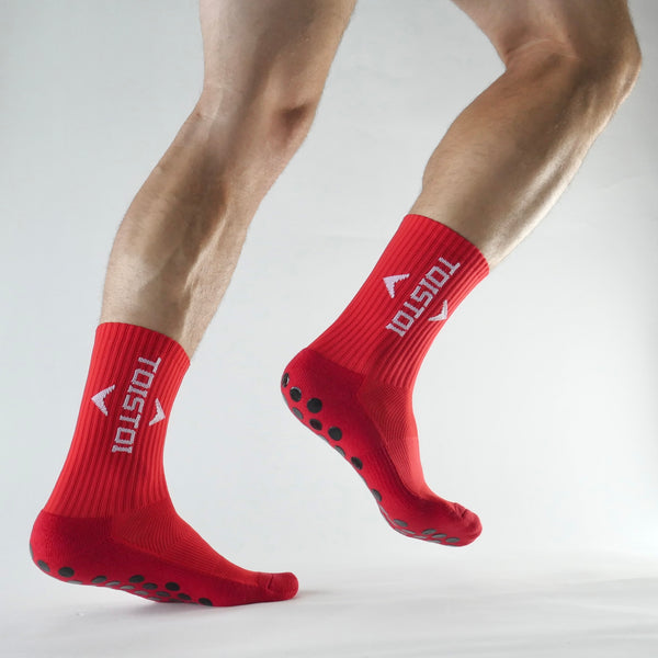 Grip socks, red